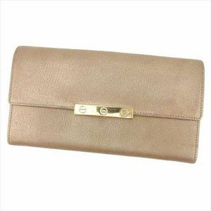 Cartier Wallet Purse Long Wallet leather Woman T8119
